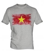 Vietnam Distressed Flag Mens T-Shirt