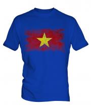 Vietnam Distressed Flag Mens T-Shirt