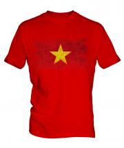 Vietnam Distressed Flag Mens T-Shirt