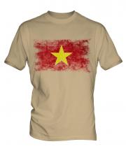 Vietnam Distressed Flag Mens T-Shirt