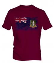 Uk Virgin Islands Distressed Flag Mens T-Shirt