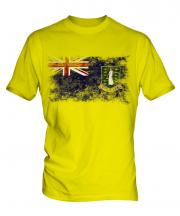 Uk Virgin Islands Distressed Flag Mens T-Shirt