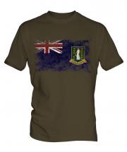 Uk Virgin Islands Distressed Flag Mens T-Shirt