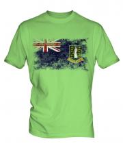 Uk Virgin Islands Distressed Flag Mens T-Shirt