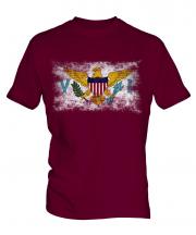 Us Virgin Islands Distressed Flag Mens T-Shirt