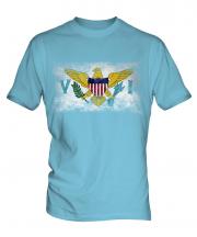 Us Virgin Islands Distressed Flag Mens T-Shirt