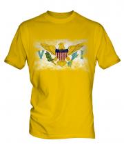 Us Virgin Islands Distressed Flag Mens T-Shirt