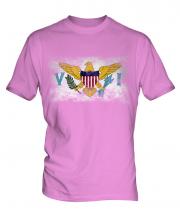 Us Virgin Islands Distressed Flag Mens T-Shirt