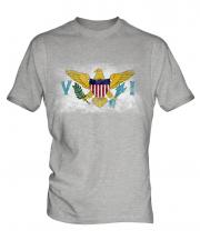 Us Virgin Islands Distressed Flag Mens T-Shirt