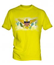 Us Virgin Islands Distressed Flag Mens T-Shirt