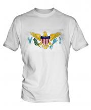 Us Virgin Islands Distressed Flag Mens T-Shirt