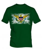 Us Virgin Islands Distressed Flag Mens T-Shirt