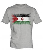 Western Sahara Distressed Flag Mens T-Shirt