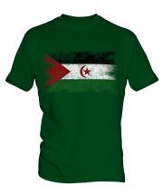 Western Sahara Distressed Flag Mens T-Shirt