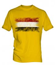 Yemen Distressed Flag Mens T-Shirt