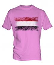 Yemen Distressed Flag Mens T-Shirt