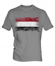Yemen Distressed Flag Mens T-Shirt