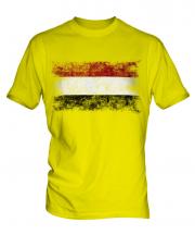 Yemen Distressed Flag Mens T-Shirt