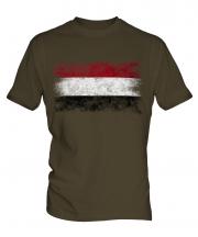 Yemen Distressed Flag Mens T-Shirt