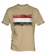 Yemen Distressed Flag Mens T-Shirt