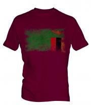 Zambia Distressed Flag Mens T-Shirt