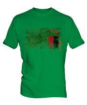 Zambia Distressed Flag Mens T-Shirt
