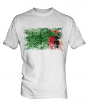 Zambia Distressed Flag Mens T-Shirt