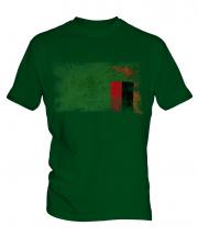 Zambia Distressed Flag Mens T-Shirt