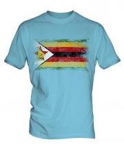 Zimbabwe Distressed Flag Mens T-Shirt