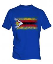 Zimbabwe Distressed Flag Mens T-Shirt