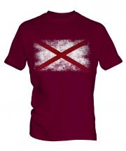 Alaska State Distressed Flag Mens T-Shirt
