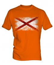 Alaska State Distressed Flag Mens T-Shirt
