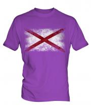 Alaska State Distressed Flag Mens T-Shirt