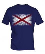 Alaska State Distressed Flag Mens T-Shirt