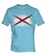 Alaska State Distressed Flag Mens T-Shirt