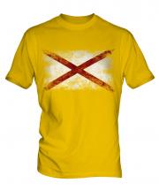 Alaska State Distressed Flag Mens T-Shirt