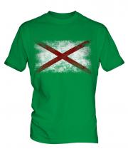 Alaska State Distressed Flag Mens T-Shirt