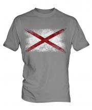 Alaska State Distressed Flag Mens T-Shirt