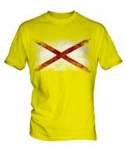 Alaska State Distressed Flag Mens T-Shirt