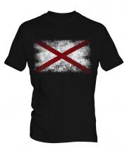 Alaska State Distressed Flag Mens T-Shirt