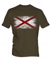 Alaska State Distressed Flag Mens T-Shirt