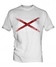 Alaska State Distressed Flag Mens T-Shirt