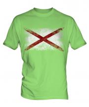 Alaska State Distressed Flag Mens T-Shirt