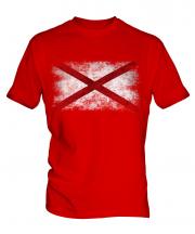 Alaska State Distressed Flag Mens T-Shirt