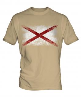 Alaska State Distressed Flag Mens T-Shirt