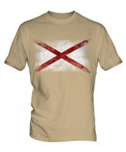 Alaska State Distressed Flag Mens T-Shirt