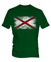 Alaska State Distressed Flag Mens T-Shirt