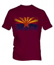 Arizona State Distressed Flag Mens T-Shirt