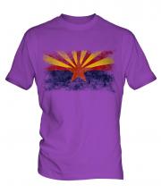 Arizona State Distressed Flag Mens T-Shirt
