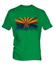 Arizona State Distressed Flag Mens T-Shirt